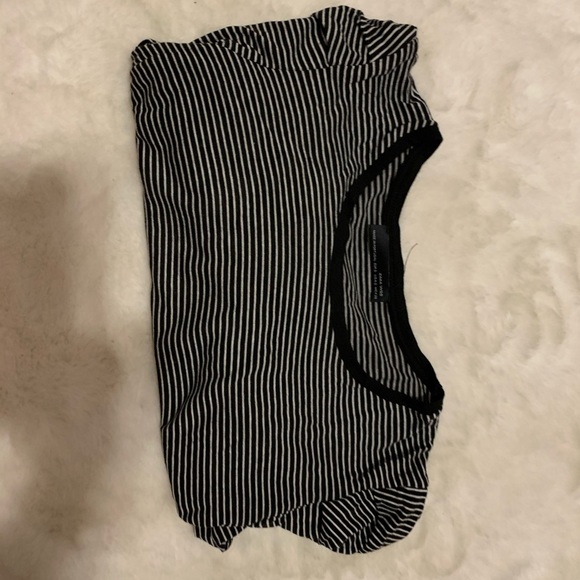 Zara striped top with slightly pouffy sleeves - Picture 2 of 2
